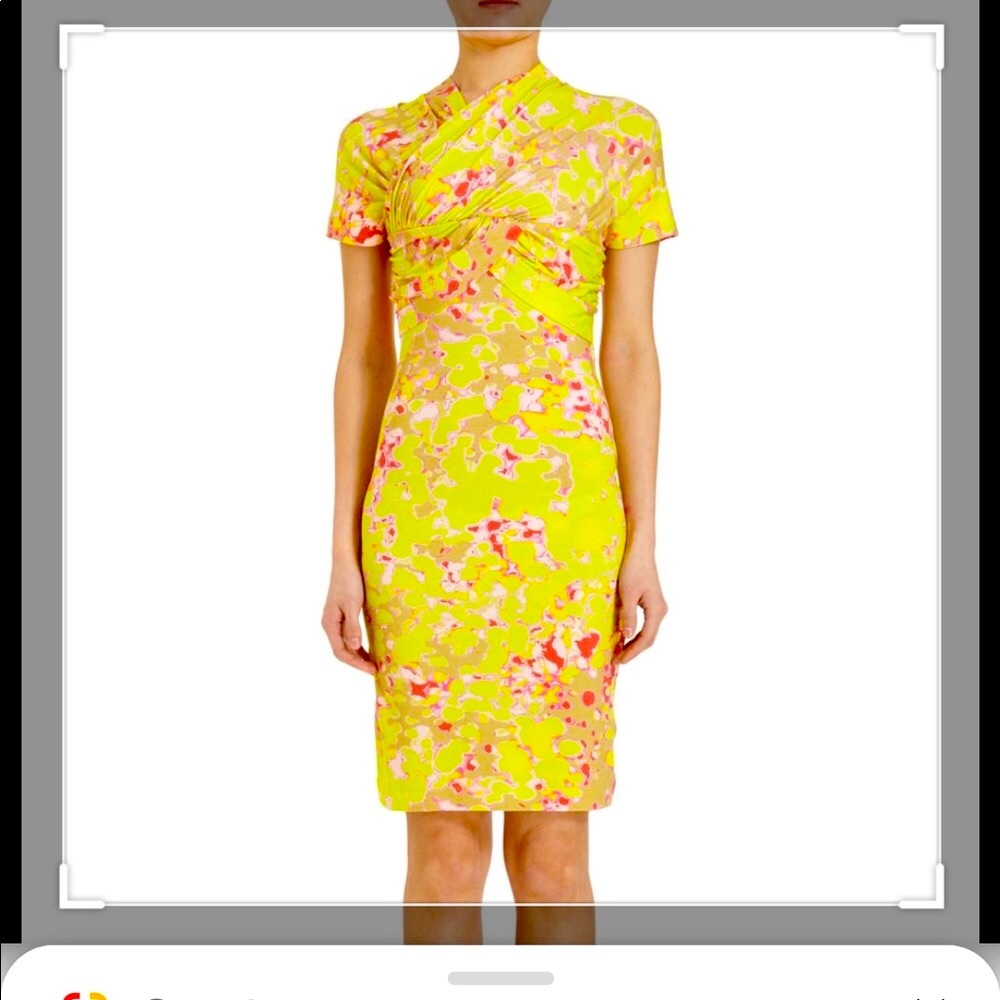 Carven Floral print Modal/Cotton Dress Medium